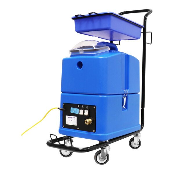 A NaceCare Solutions blue plastic container with a lid.