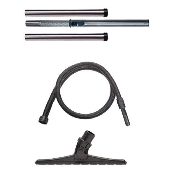 A NaceCare Solutions Henry ProVac corded canister vacuum with black clip and hose.