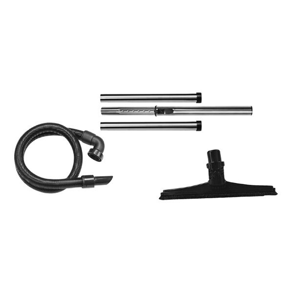 A NaceCare Solutions backpack vacuum with hard floor accessories including a hose.