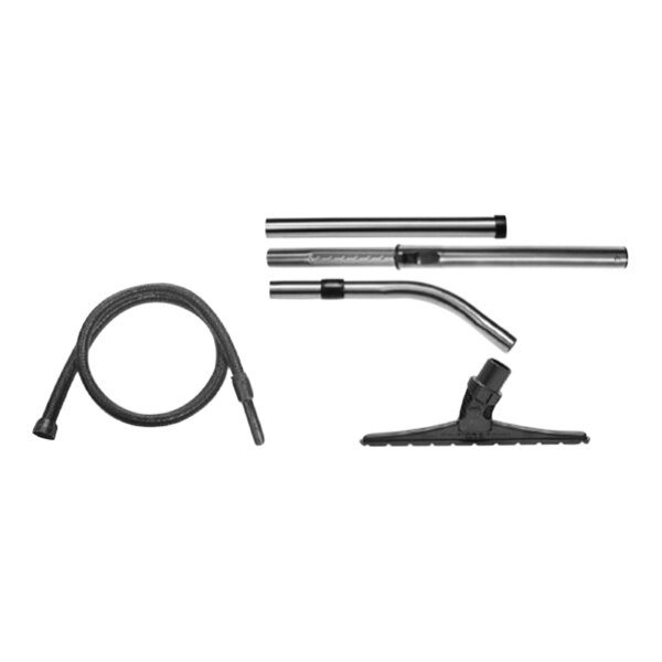 The NaceCare Solutions Latitude cordless canister vacuum with a black hose.