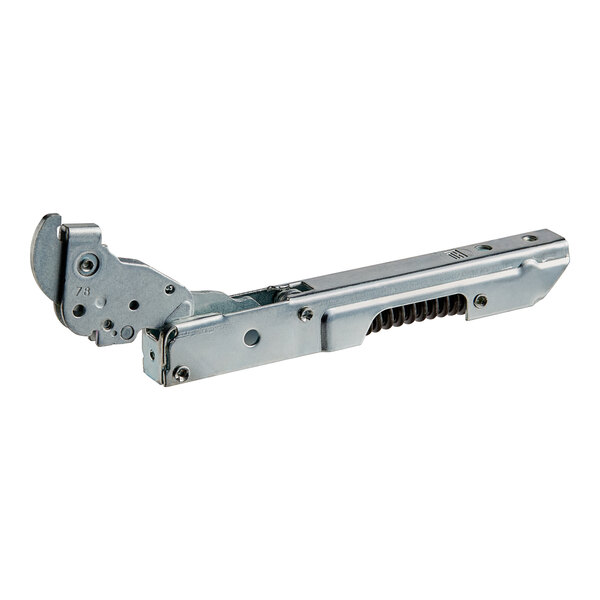 A metal door hinge for a Cooking Performance Group convection oven.