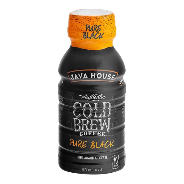 Java House Pure Black Cold Brew Coffee 8 fl. oz. - 24/Case