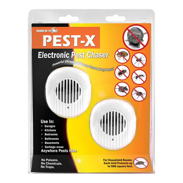 A package of 2 Bird-X electronic pest chasers.
