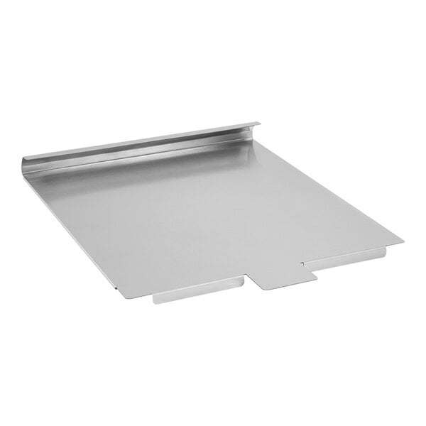 A silver metal tank cover for a Vulcan QuickFry series fryer.