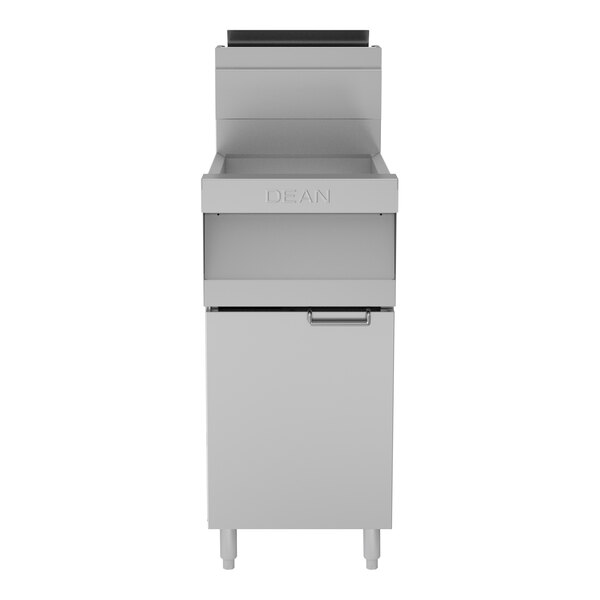 Dean by Frymaster PowerRunner 1PRG50T 50 lb. Natural Gas Floor Fryer with CM3.5 Controller and without Filtration - 120,000 BTU