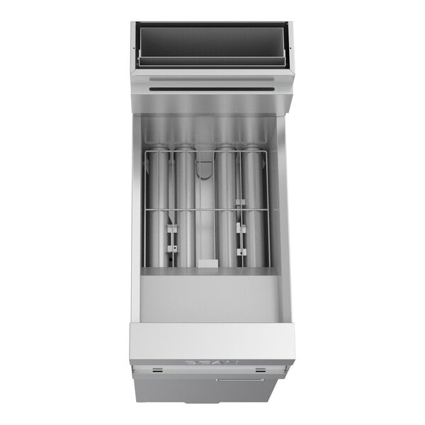 Dean by Frymaster PowerRunner 1FPRG50T 50 lb. Liquid Propane Floor Fryer with Millivolt Controller and Built-In Filtration - 120,000 BTU