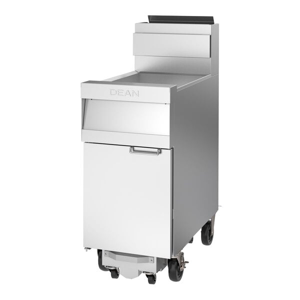 Dean by Frymaster PowerRunner 1FPRG50T 50 lb. Liquid Propane Floor Fryer with CM3.5 Controller and Built-In Filtration - 120,000 BTU