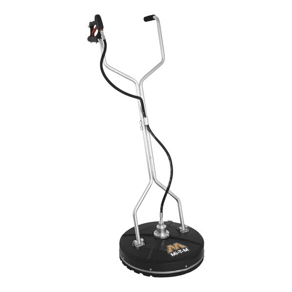 A Mi-T-M 20" rotary surface cleaner with a handle.