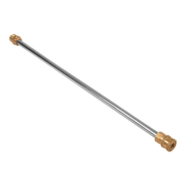 A Mi-T-M Outer Lance, a long metal rod with gold tips.