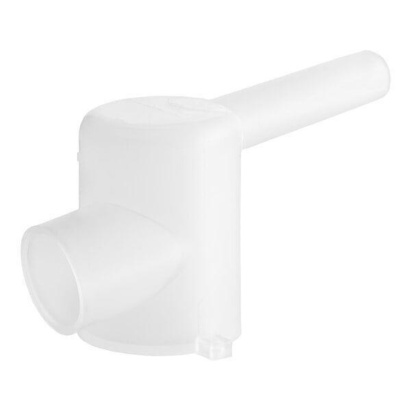 A white plastic tube with a nozzle.