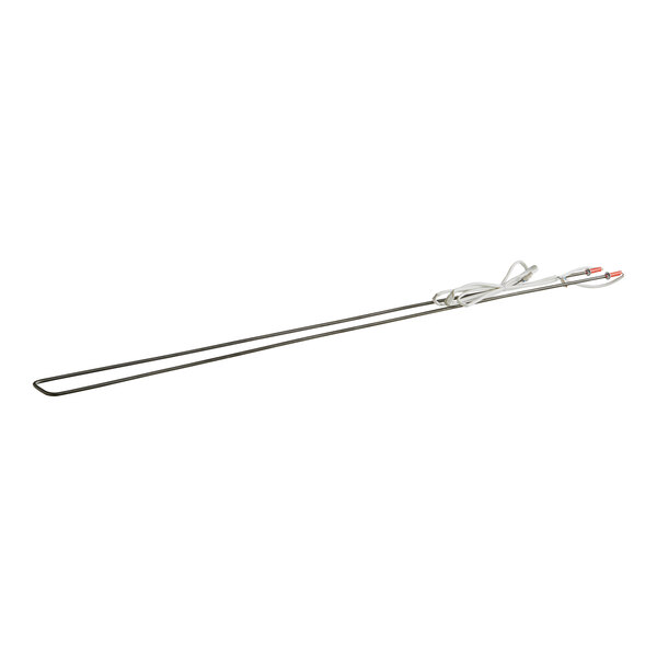 A long metal rod with wires on each end.