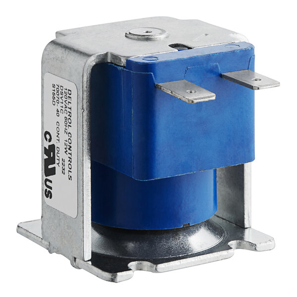 A Bunn blue and silver metal contact switch coil assembly.