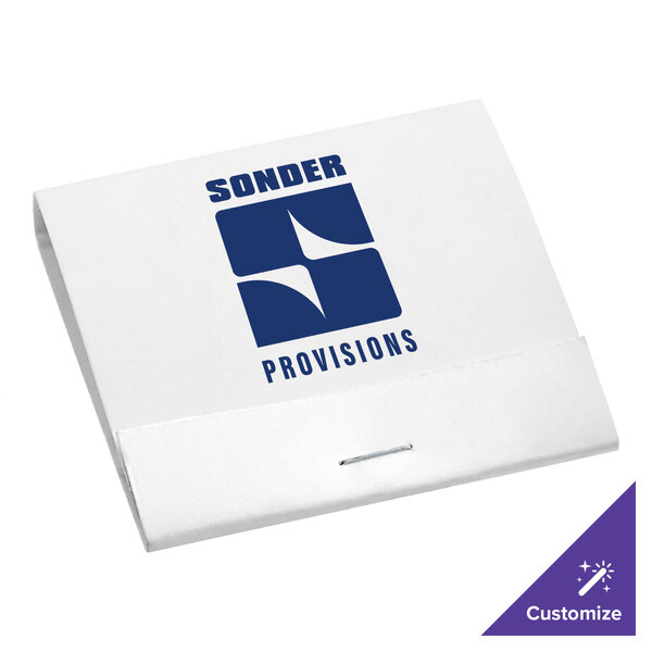 A white box of D.D. Bean & Sons Co matchbooks with a blue logo.