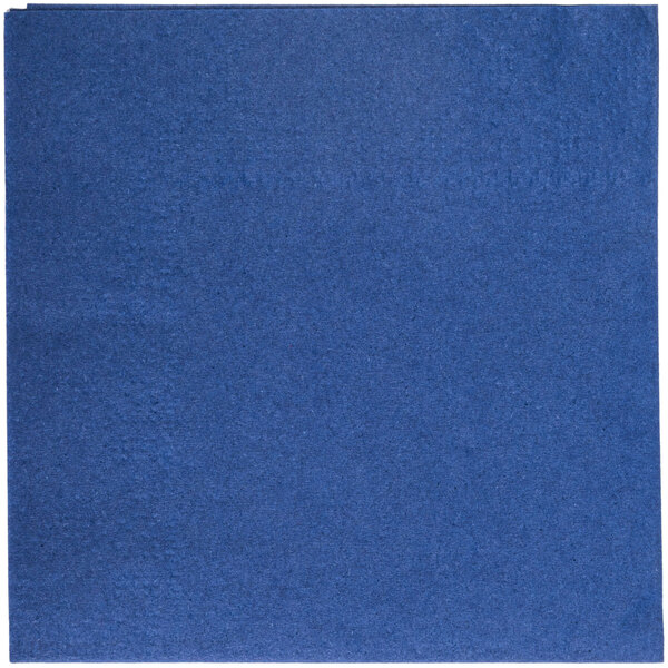 A navy blue Hoffmaster beverage napkin.