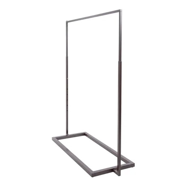 Econoco Linea 54" x 20" x 72" Bronze Metal Ballet Garment Rack with Adjustable Hangrail