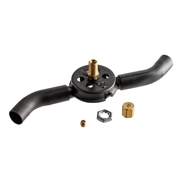 A black and gold US Range lighter assembly tool with nuts and bolts.