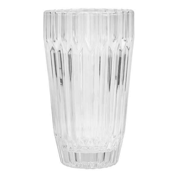 A clear Fortessa Archie beverage glass.