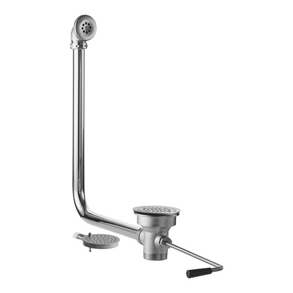 A Regency twist handle waste valve for a sink with ScrapLock feature.