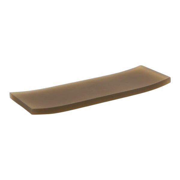 A brown rectangular Room360 amenity tray.