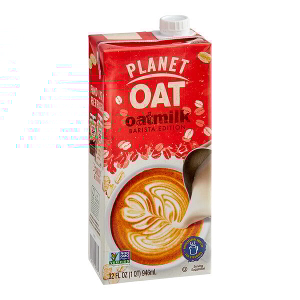 A case of 12 cartons of Planet Oat Barista Edition Oat Milk.