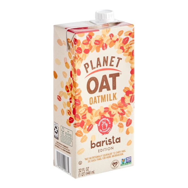 Planet Oat Barista Edition Oat Milk 32 fl. oz. - 12/Case