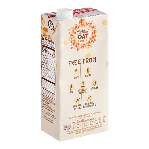 Planet Oat Barista Edition Oat Milk 32 fl. oz. - 12/Case