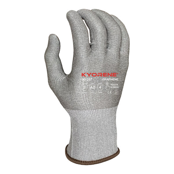 A gray Armor Guys Kyorene glove liner for medium hands.