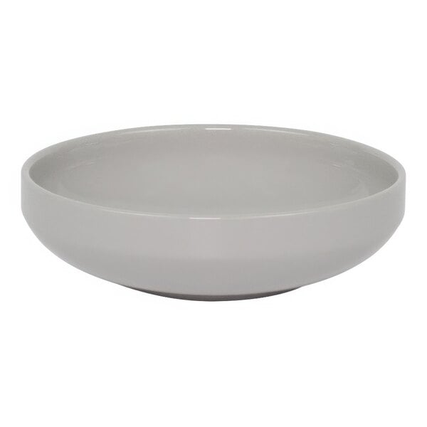 A white bowl on a white background.