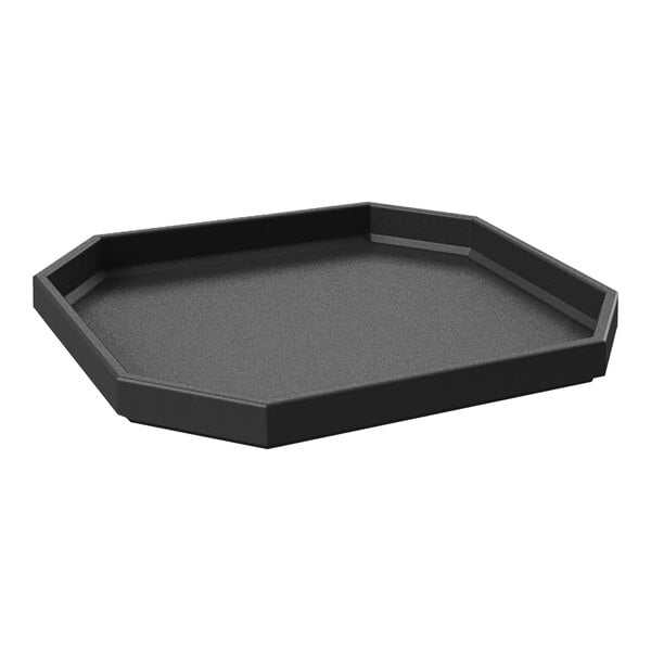 A black plastic bin top for Borray produce displays.