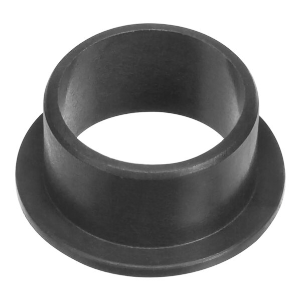 A black Igus flange bearing.