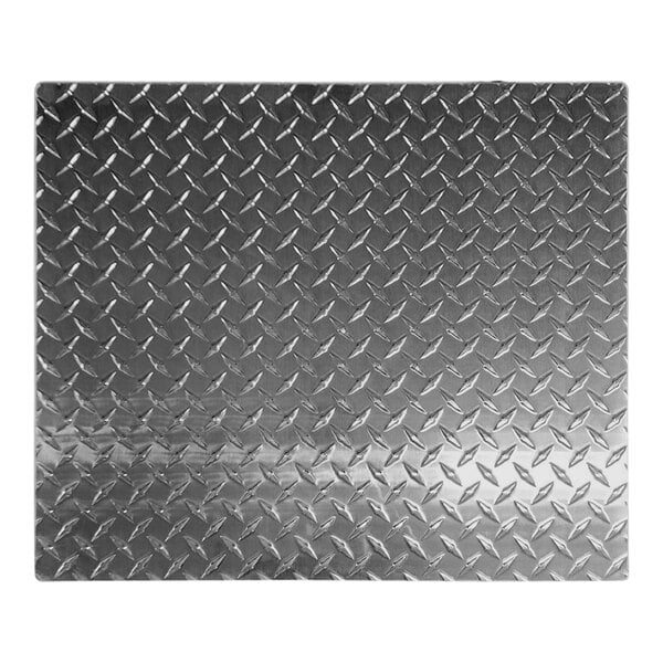 A close up of an Ashland PolyTrap diamond plate cover.