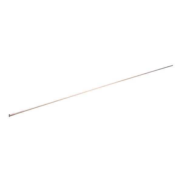 A long thin steel rod with a metal handle.