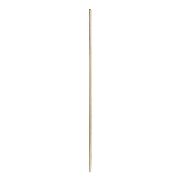 A long wooden stick on a white background.