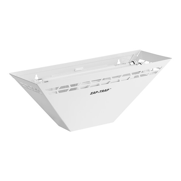 A white Lavex Zap N Trap insect light trap with a lid.