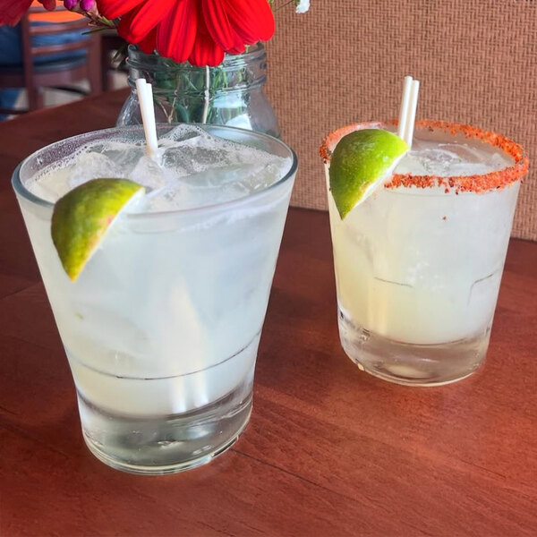 StrawFish 4 3/4" Natural Unwrapped Cocktail Stirrer Straw - 5,000/Case