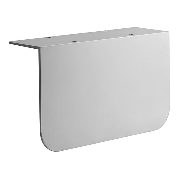 A white rectangular aluminum nose plate with holes.