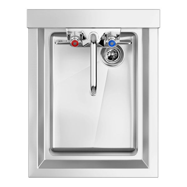 Regency 14 1/2" x 18 3/4" One Bowl Underbar Dump Sink with Faucet