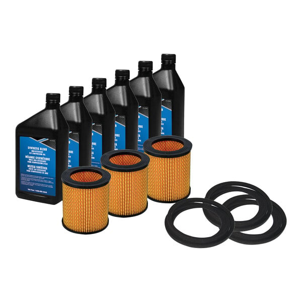 Industrial Air 165-0320 Compressor Maintenance Kit with oil filters and air filters for air compressors.