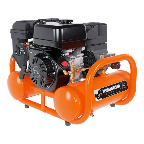 Industrial Air Contractor 4 Gallon Portable Oil-Free Steel Gas-Powered Single-Stage Pontoon Air Compressor CTA6590412 - 6.5 hp