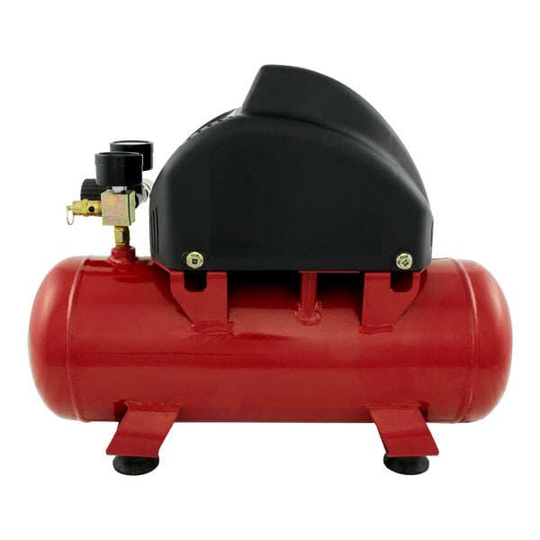 A red and black ProForce air compressor.