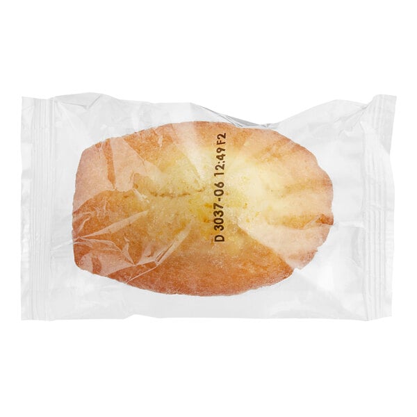 A white bag of White Toque individually wrapped madeleines.