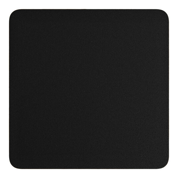 A dark walnut square table top.