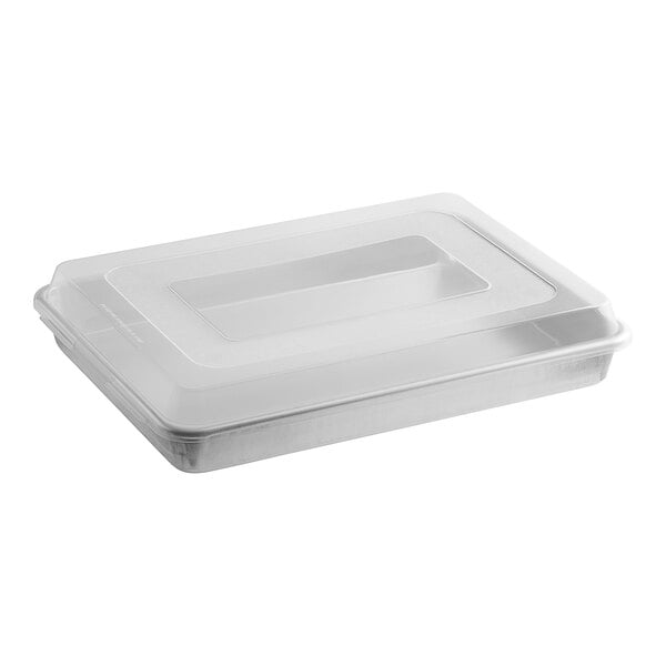 A white plastic container with a lid.