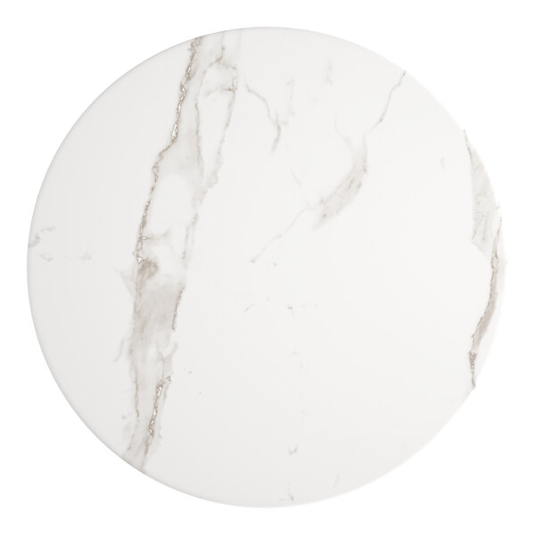 A white marble surface with a white background.