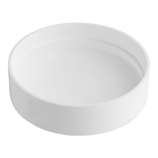 A white round object with a white background.