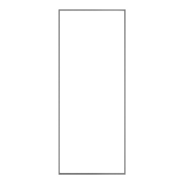 A white rectangular door gasket with a black border.