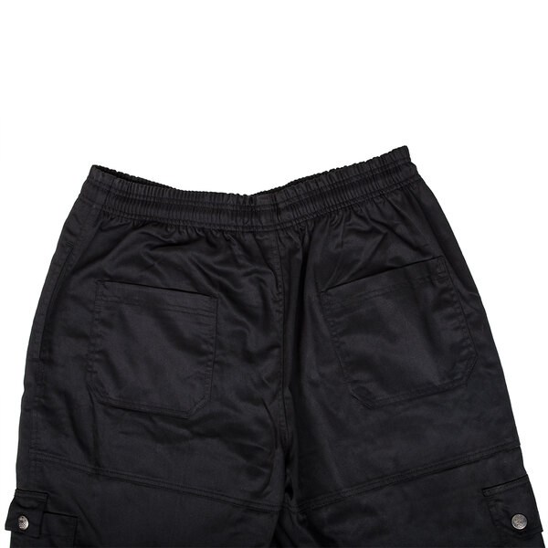 a pair of black shorts