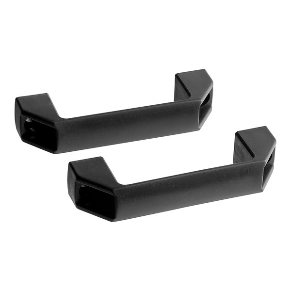 A pair of black plastic handles.