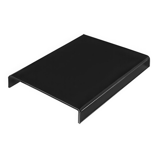 A black rectangular Dalebrook acrylic riser on a white background.