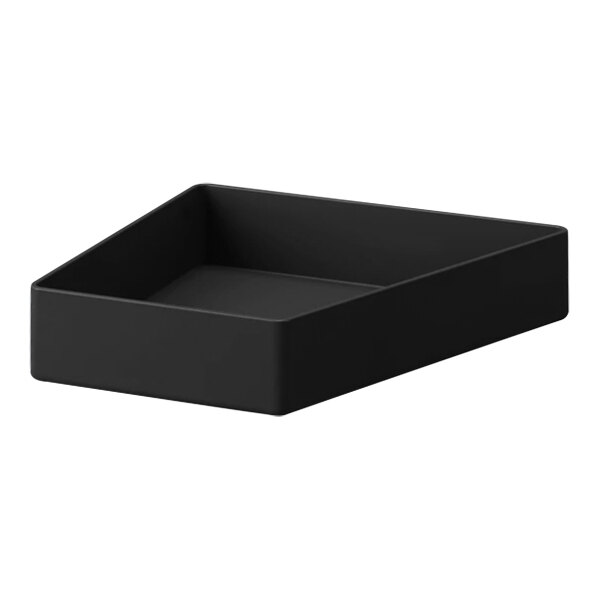 A black rectangular Hepp by Bauscher ice tray with a handle.